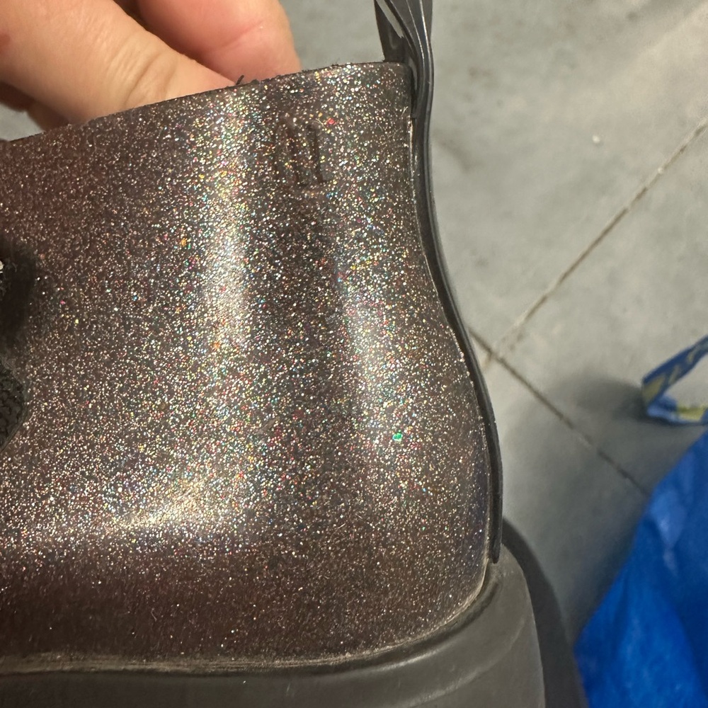 Mini Melissa Sparkly Ankle Kids Boots - Picture 4 of 6